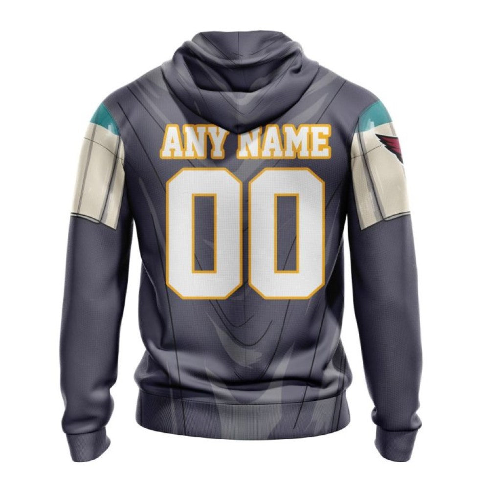 NFL Arizona Cardinals All Over Print Zip Hoodie 3D Specialized Mandalorian And Baby Yoda Unisex Hoodies