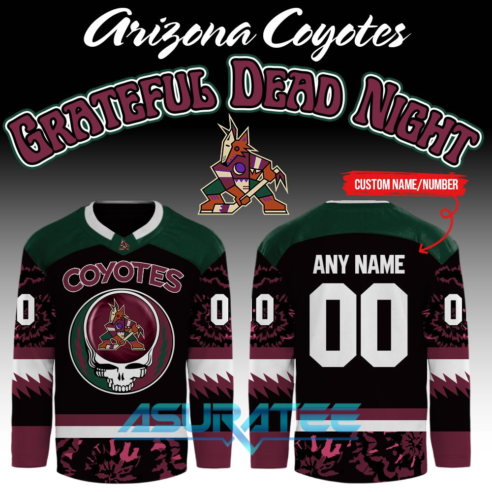 Arizona Coyotes x Grateful Dead Night Collab 2026 Hockey Jersey