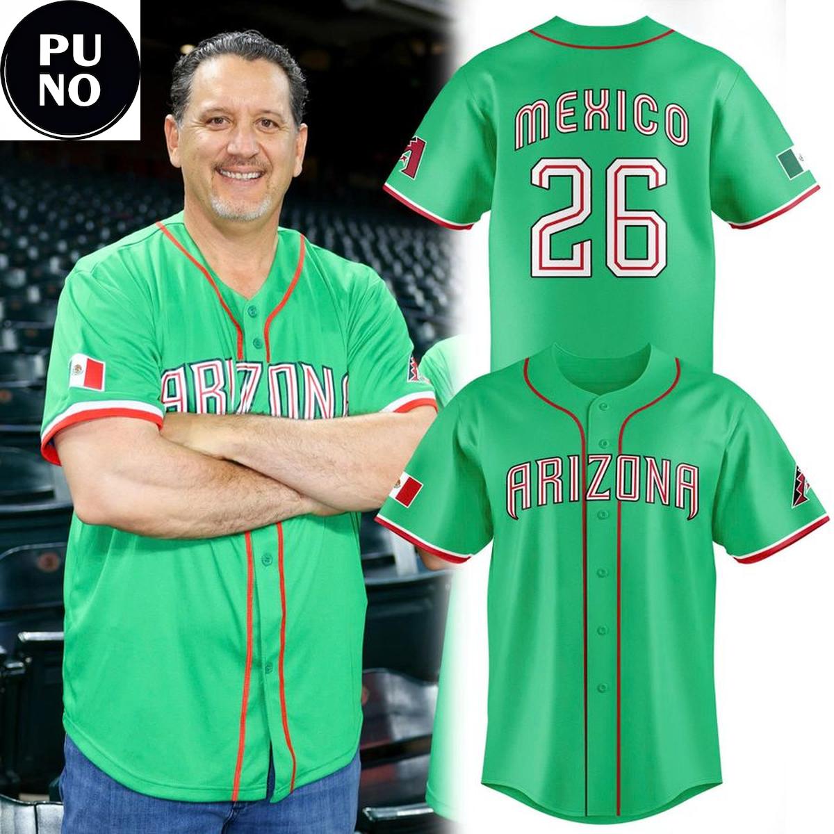 Arizona Diamondbacks 2026 Mexican Heritage Night Personalized Baseball Jersey