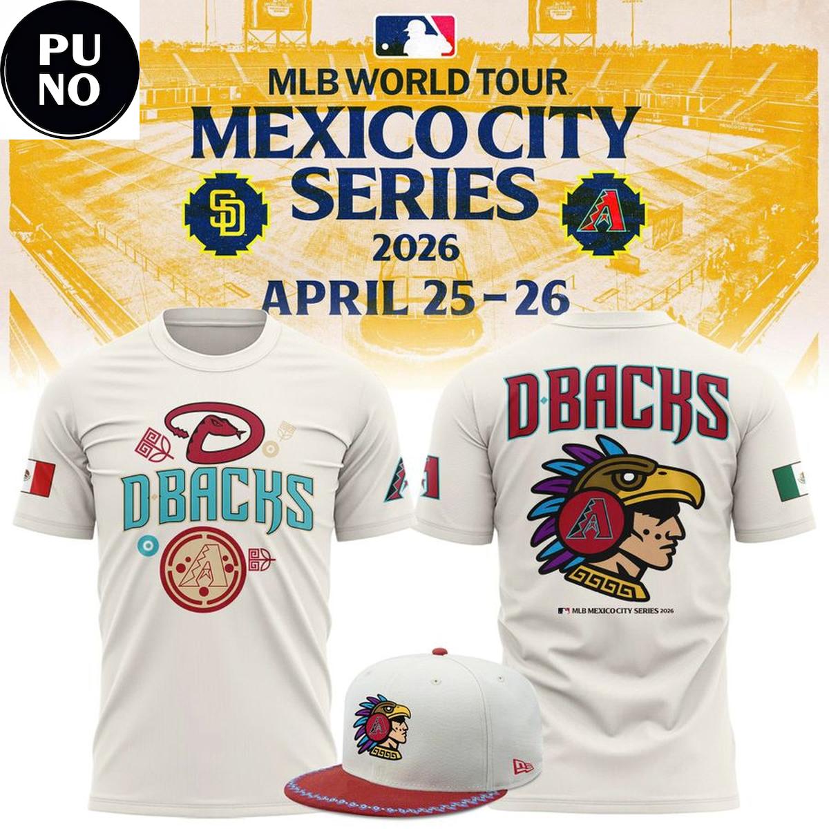 Arizona Diamondbacks MLB Mexico City Series 2026 Hoodie T-Shirt