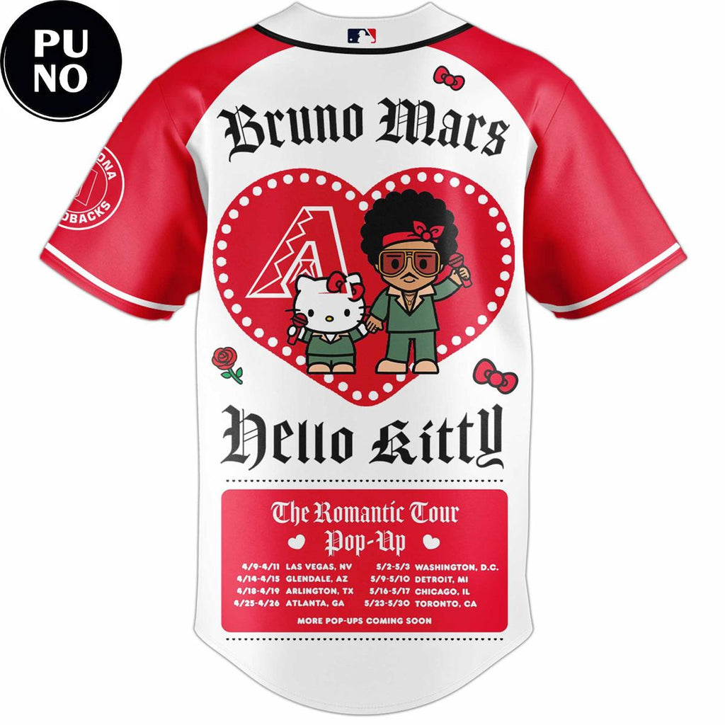 Arizona Diamondbacks x Bruno Mars & Hello Kitty 2026 Baseball Jersey