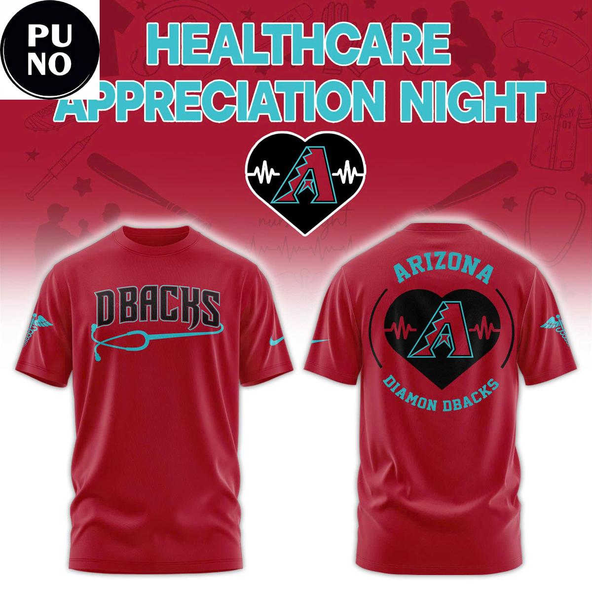 Arizona Diamondbacks x Healthcare Appreciation Night 2026 Hoodie T-Shirt
