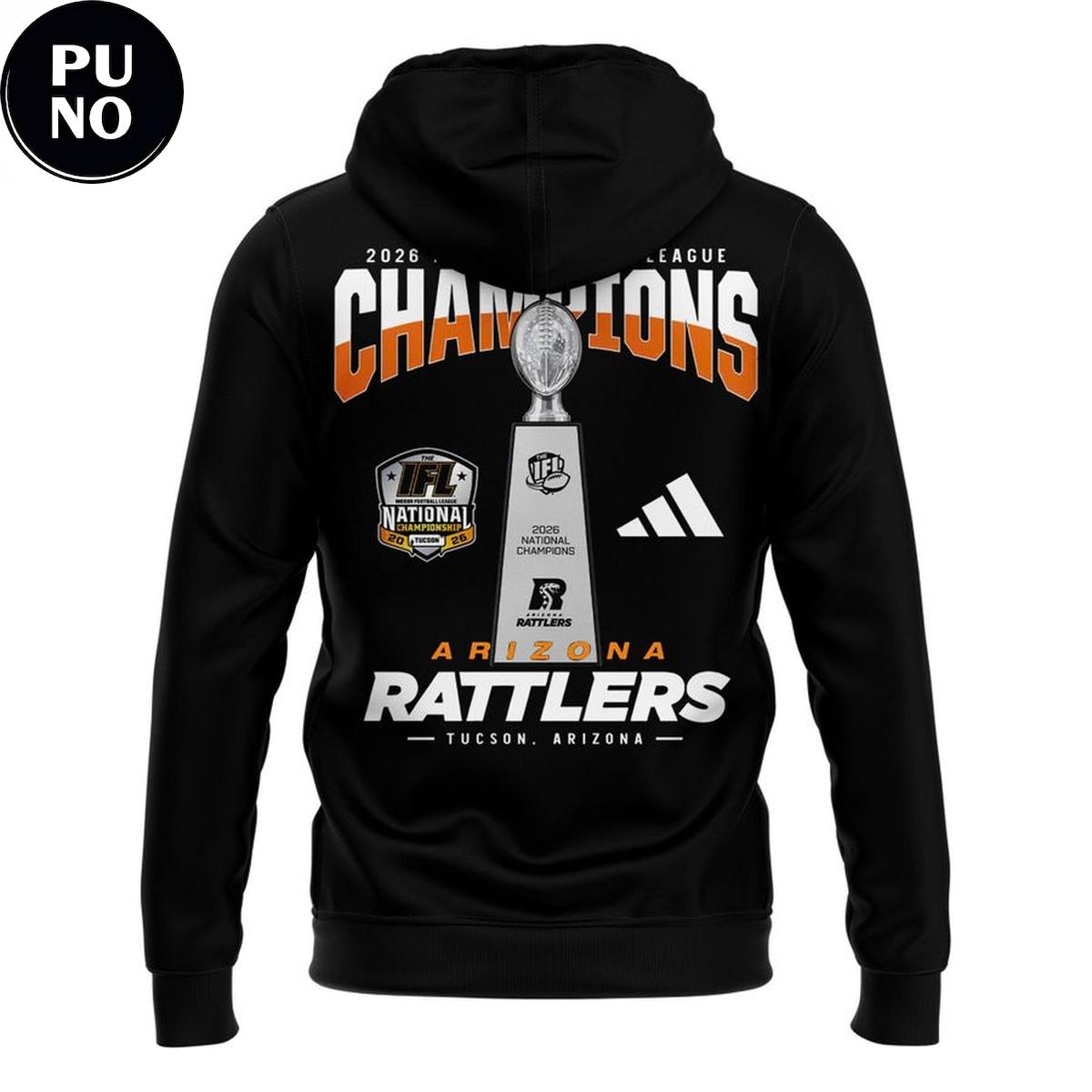 Arizona Rattlers 2026 Indoor Football League National Champions Hoodie T-Shirt