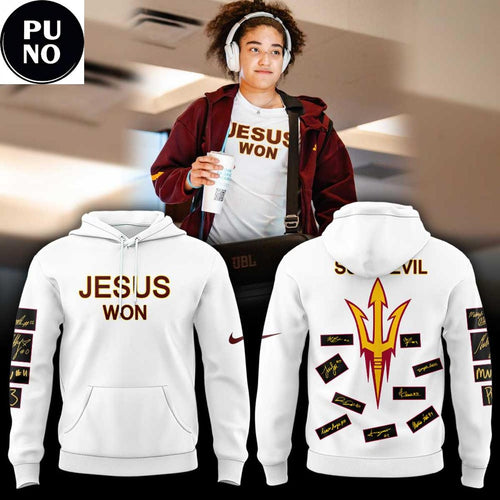 Arizona State Sun Devils Women’s Basketball Jesus Won 2026 Hoodie T-Shirt
