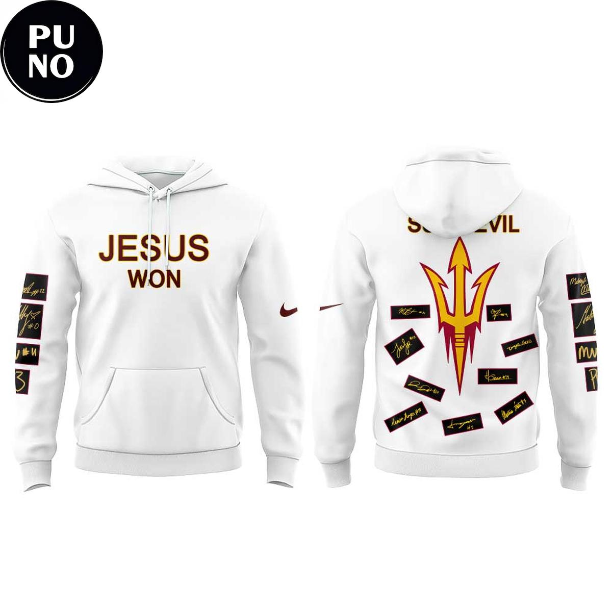 Arizona State Sun Devils Women’s Basketball Jesus Won 2026 Hoodie T-Shirt