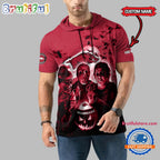 Arkansas Razorbacks Horror Characters Essential Halloween Sleeveless Hoodie