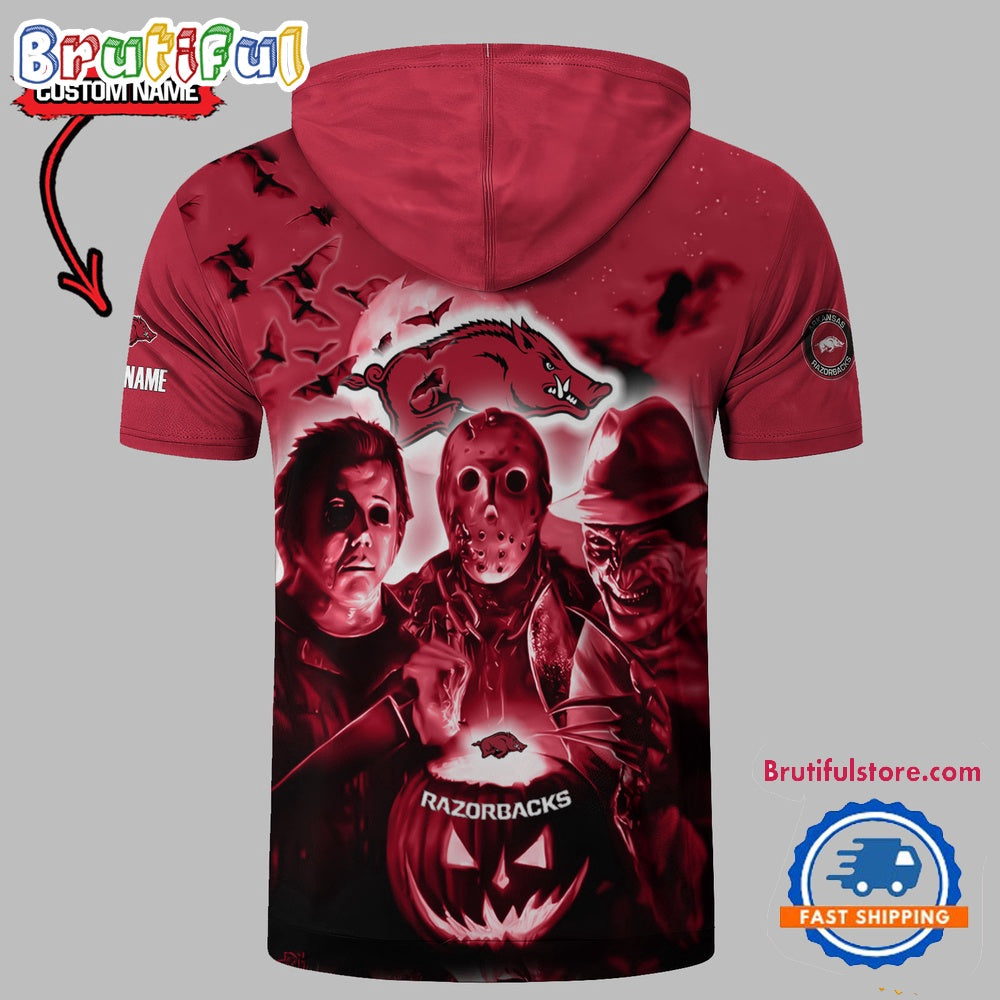 Arkansas Razorbacks Horror Characters Essential Halloween Sleeveless Hoodie
