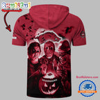 Arkansas Razorbacks Horror Characters Essential Halloween Sleeveless Hoodie