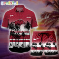 Arkansas Razorbacks Palm Tree Summer Hawaiian Shirt, NCAA Sport Summer Hawaiian Set, Summer Beach Short