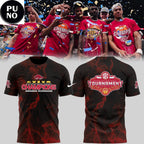 Arkansas Razorbacks SEC Tournament Champions 2026 Red Smoke Hoodie T-Shirt