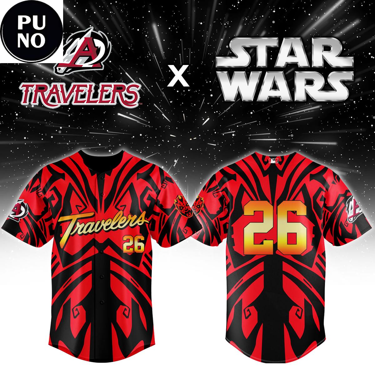 Arkansas Travelers x Star Wars Night 2026 Personalized Baseball Jersey