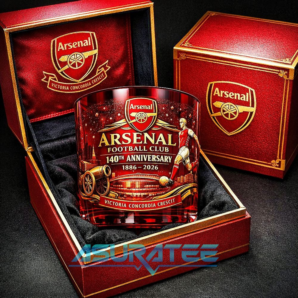 Arsenal 148th Anniversary Limited Edition Whiskey Glass
