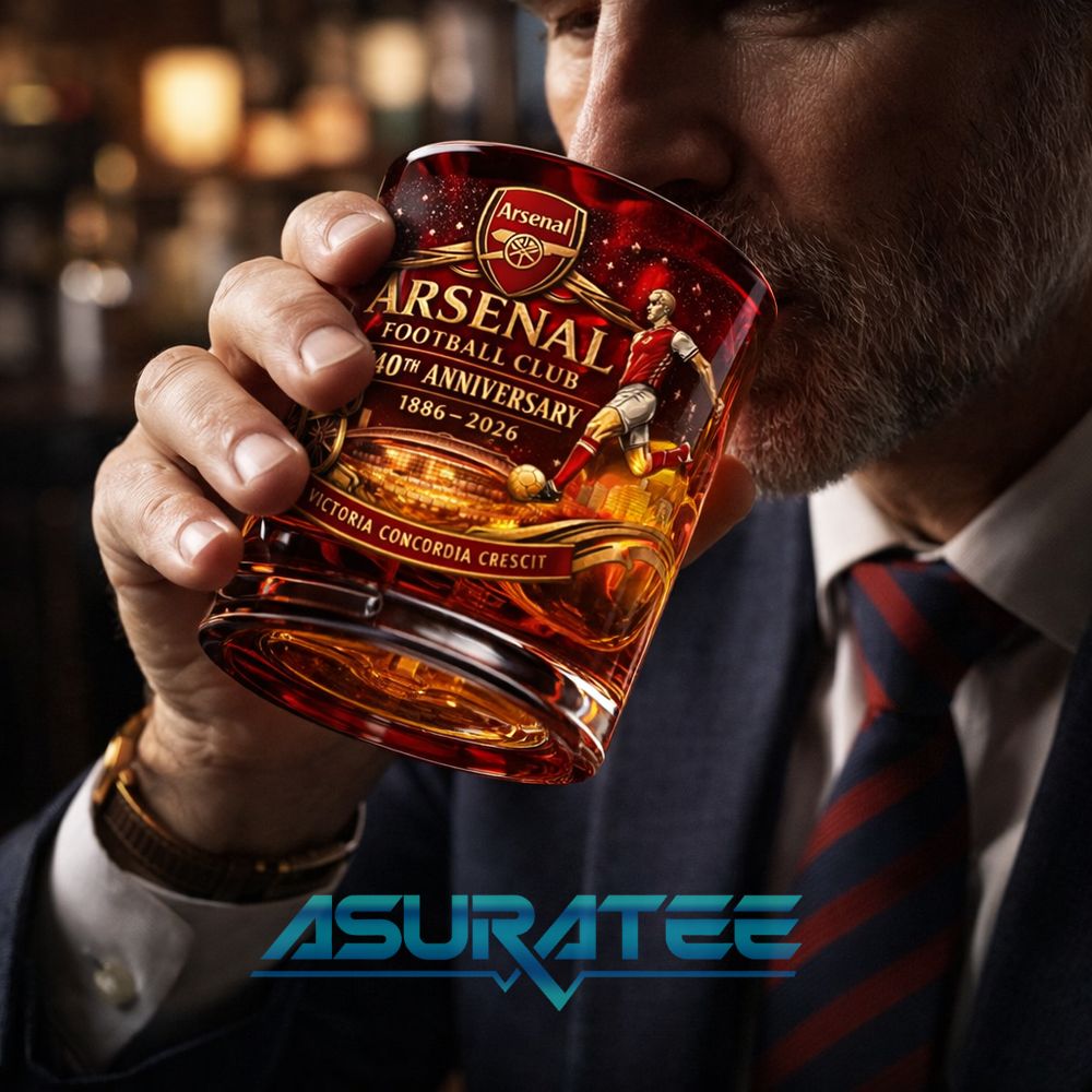 Arsenal 148th Anniversary Limited Edition Whiskey Glass