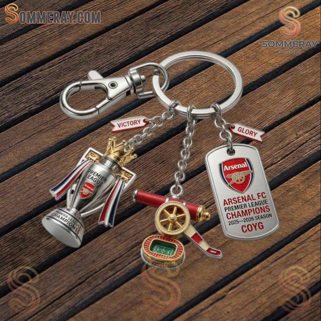 Arsenal FC Premier League Champions Keychain