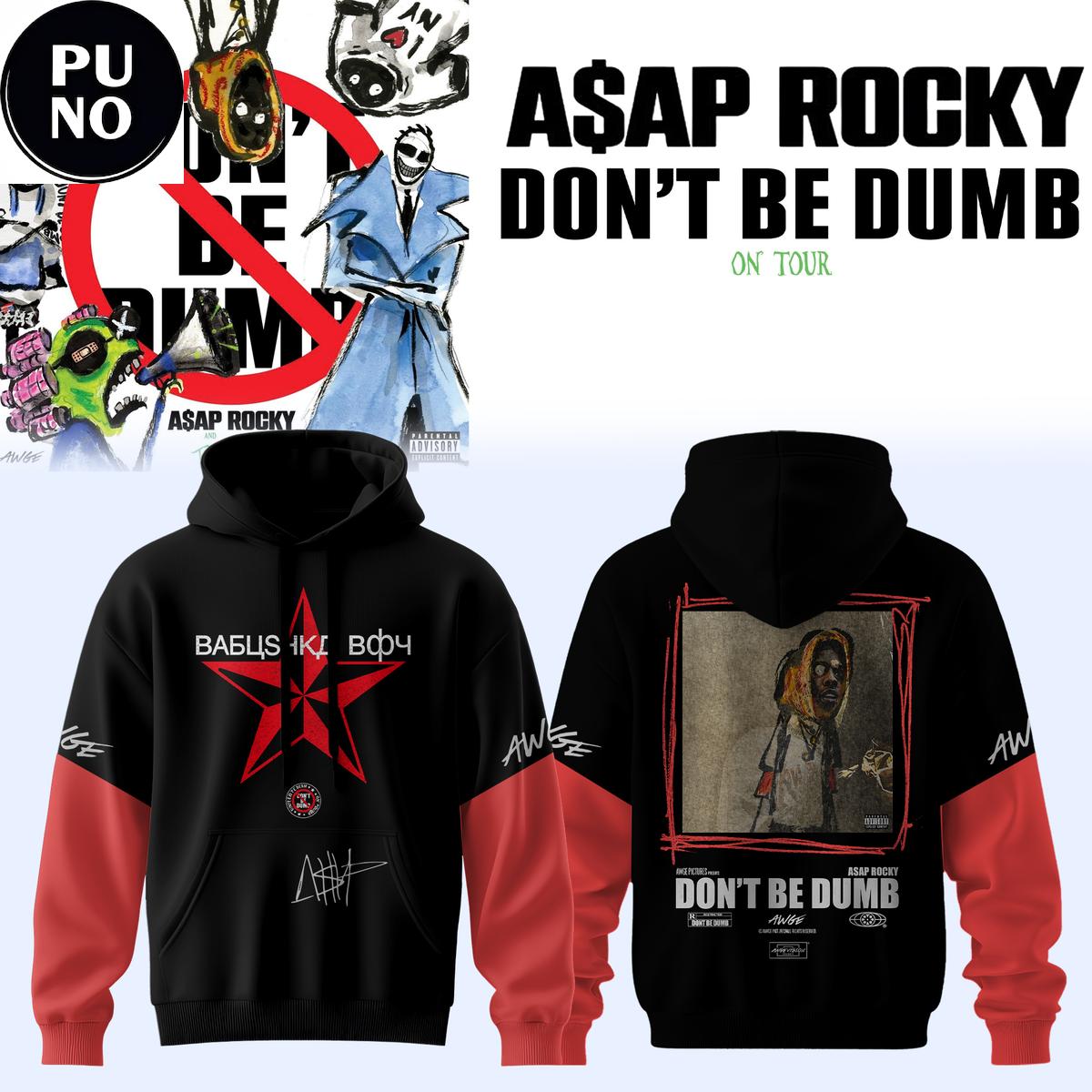 Asap Rocky Don’t Be Dumb World Tour 2026 Hoodie T-Shirt