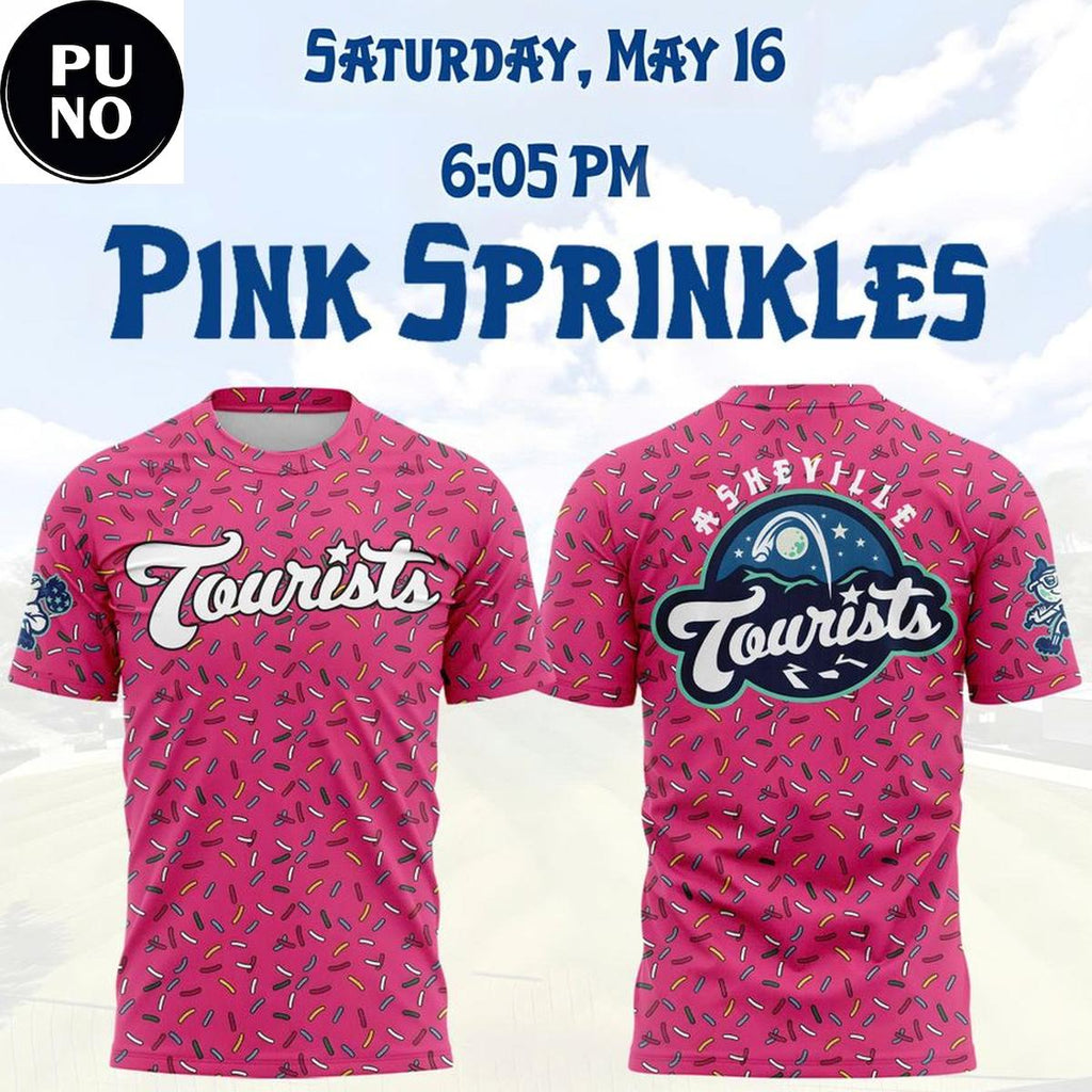 Asheville Tourists Pink Sprinkles 2026 Hoodie T-Shirt