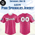 Asheville Tourists Pink Sprinkles 2026 Personalized Baseball Jersey