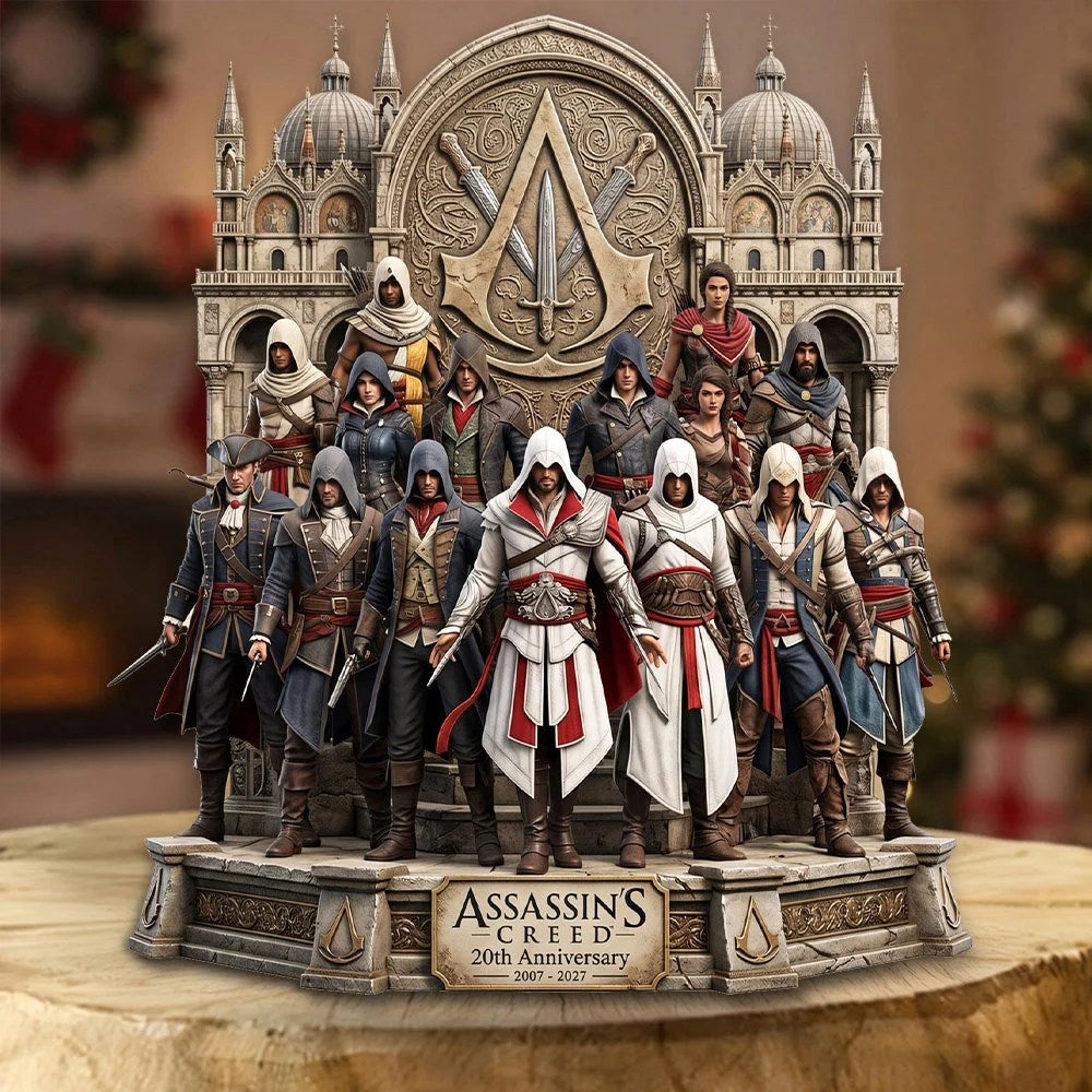 Assassin's Creed 20th Anniversary Custom Shape Acrylic Plaque – TMTHU70076
