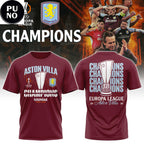 Aston Villa 2026 Europa League Champions Hoodie T-Shirt