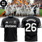 Aston Villa FC 2026 UEFA Europa League Champions Personalized T-Shirt