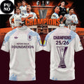 Aston Villa FC 2026 UEFA Europa League Champions Tie-dye T-Shirt