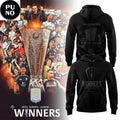 Aston Villa FC Winners UEFA Europa League 2026 All Black Hoodie T-Shirt