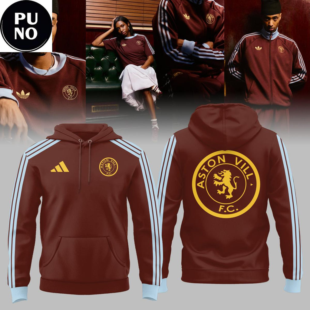 Aston Villa x Adidas 2026 New Look Hoodie T-Shirt