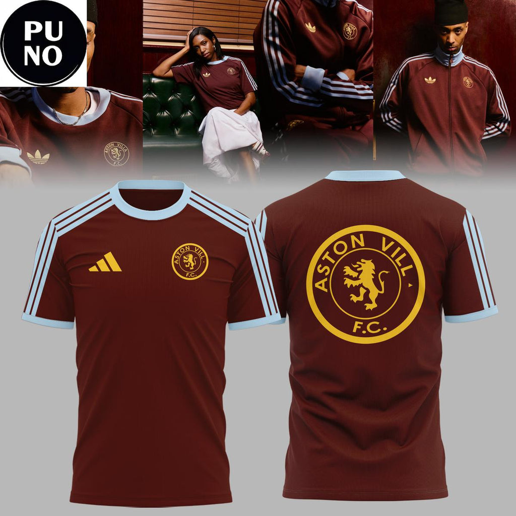Aston Villa x Adidas 2026 New Look Hoodie T-Shirt