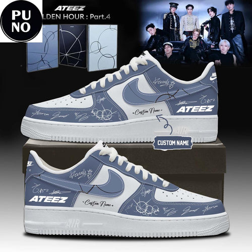Ateez Golden Hour Part 4 Album 2026 Custom Name Air Force 1 Shoes