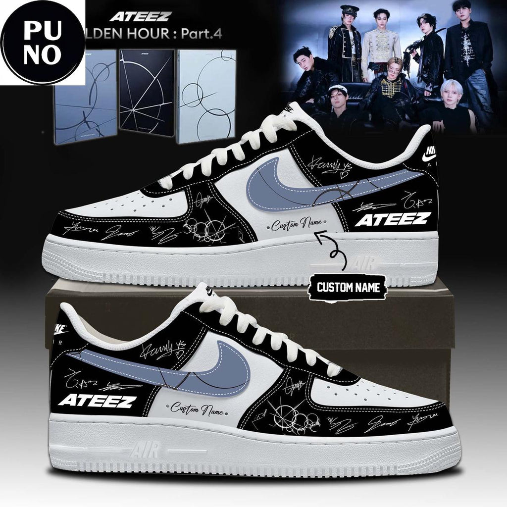 Ateez Golden Hour Part 4 Album 2026 Custom Name Air Force 1 Shoes