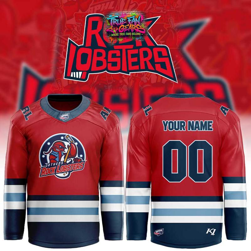 Athens Rock Lobsters Sublimated Shersey 2026 Custom Hockey Jersey