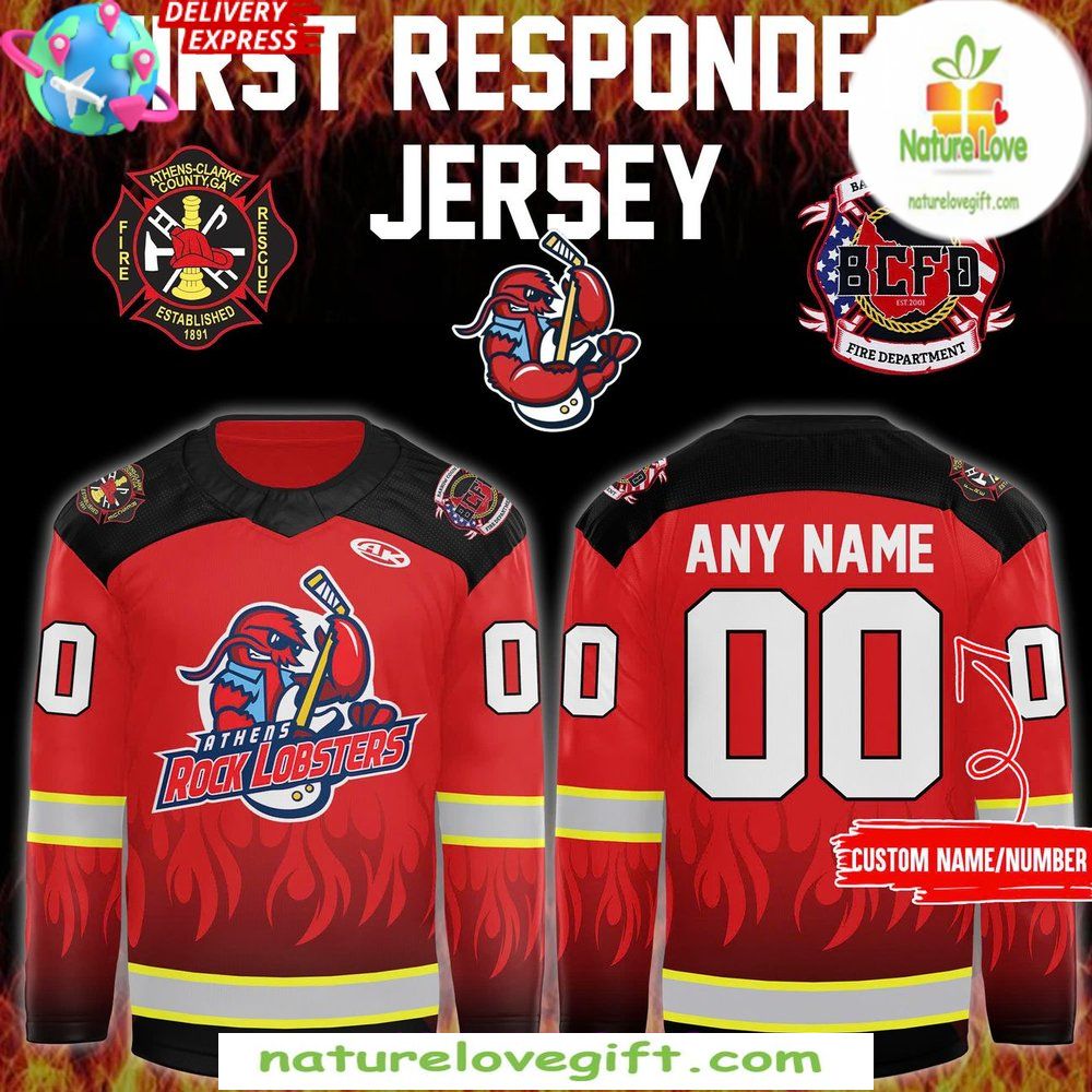 2026 Athens Rock Lobsters First Responders Hockey Jersey