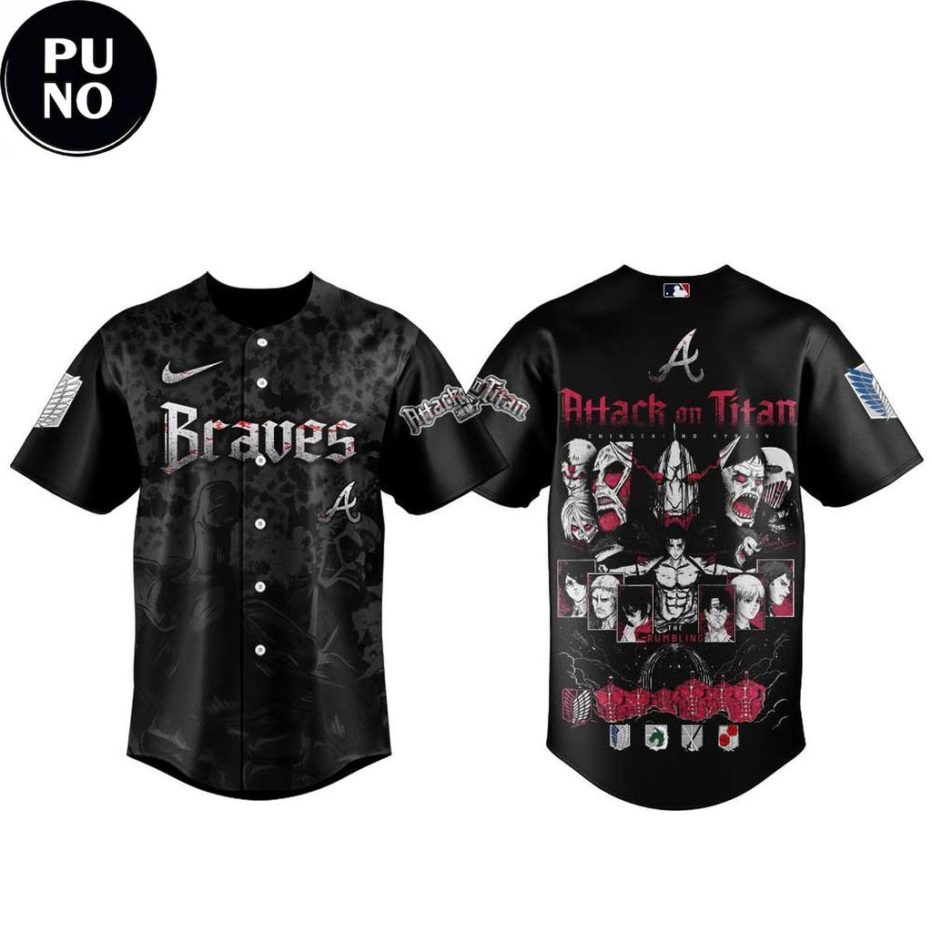 Atlanta Braves x Attack on Titan 2026 Baseball Jersey