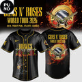 Atlanta Braves x Guns N’ Roses 2026 World Tour Baseball Jersey