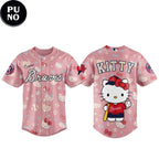 Atlanta Braves x Hello Kitty Night 2026 Pink Pattern Baseball Jersey