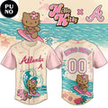 Atlanta Braves x Hello Kitty Surfing Kawaii Summer 2026 Baseball Jersey