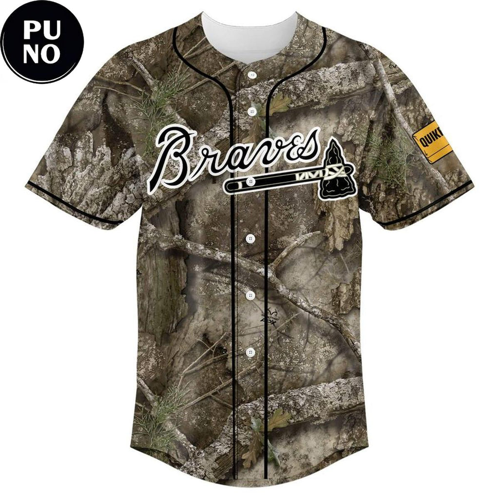 Atlanta Braves x Hunting and Fishing Night 2026 Personalized Baseball Jersey