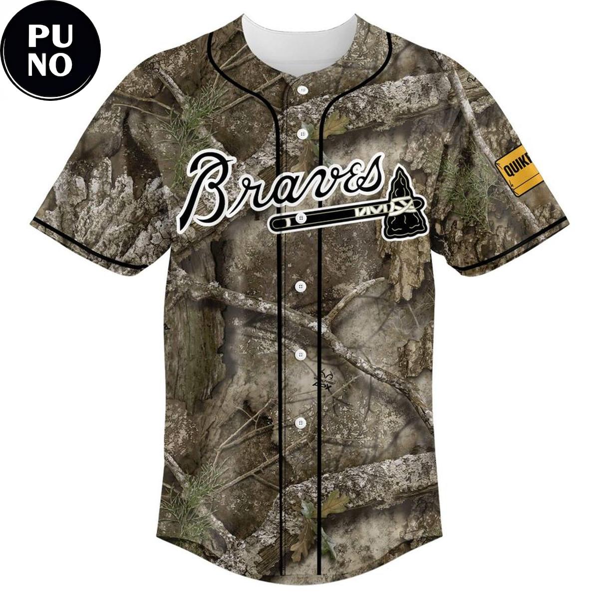 Atlanta Braves x Hunting and Fishing Night 2026 Personalized Baseball Jersey