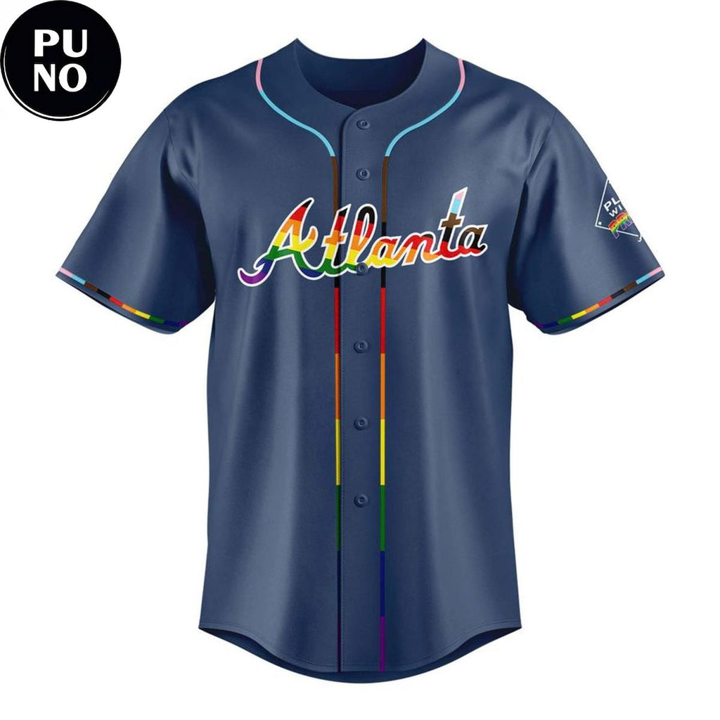Atlanta Braves Pride Night 2026 Personalized Baseball Jersey