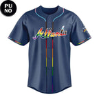 Atlanta Braves Pride Night 2026 Personalized Baseball Jersey