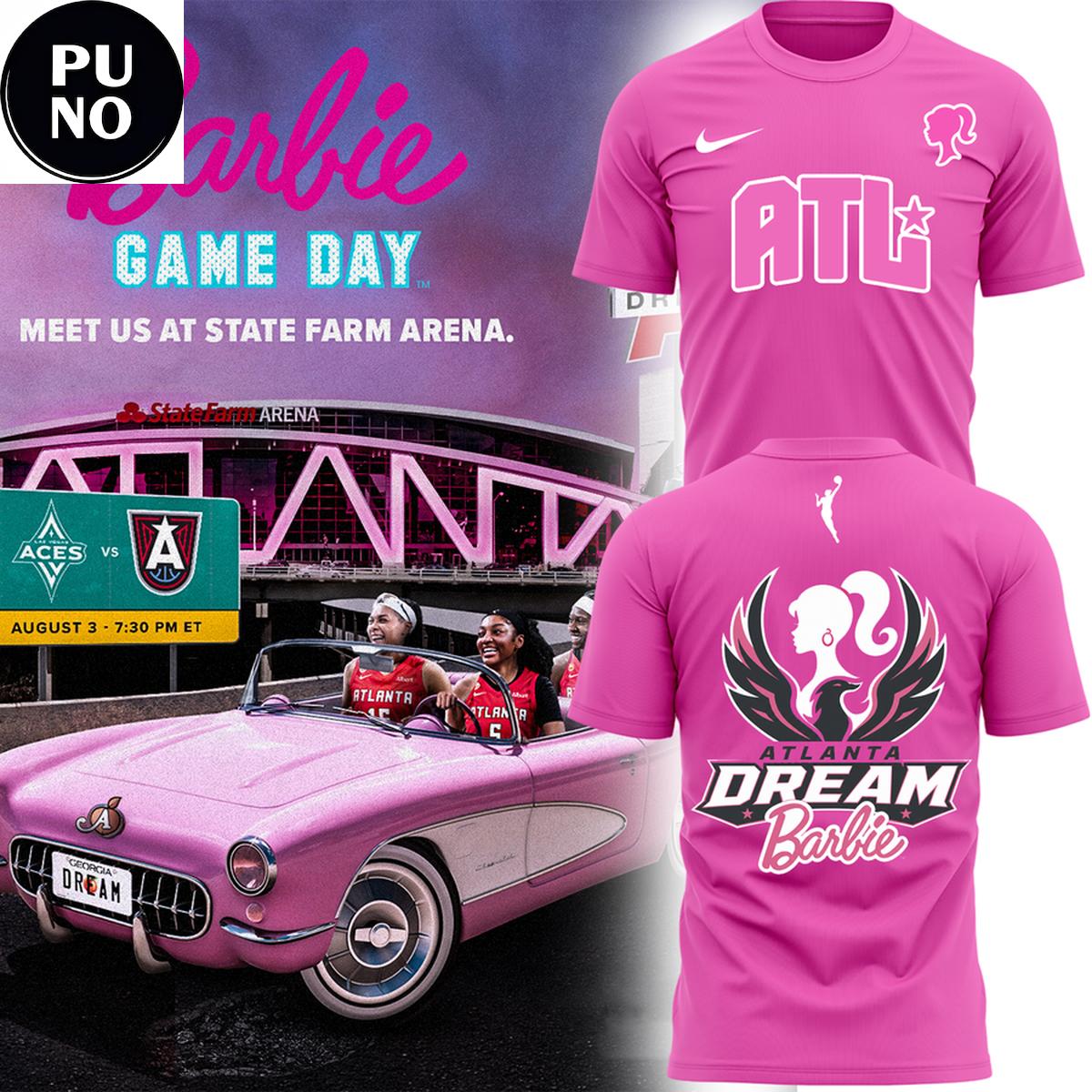 Atlanta Dream x Barbie Game Day 2026 T-Shirt