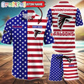 Atlanta Falcons American Flag Hawaii Shirt