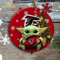 Atlanta Falcons Baby Yoda Ornament Christmas Tree Decorations NFL Gifts