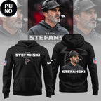 Atlanta Falcons Coach Kevin Stefanski 2026 Black Hoodie T-Shirt