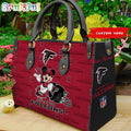 Atlanta Falcons Mickey Leather Bag Custom Name Women Bag