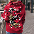Custom NFL Atlanta Falcons Hoodie Leggings Rock Paper Scissors Throat Punch I Win Hoodie