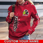 Custom NFL Atlanta Falcons Hoodie Leggings The Grinch Hoodie Rock Paper Scissors Throat Punch I Win