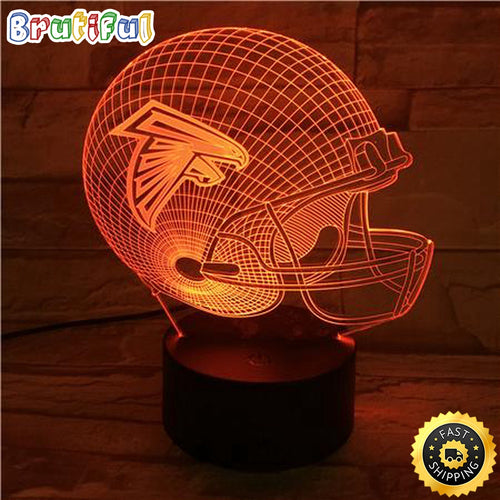 Atlanta Falcons Night Light 3D Illusion LED Lamp