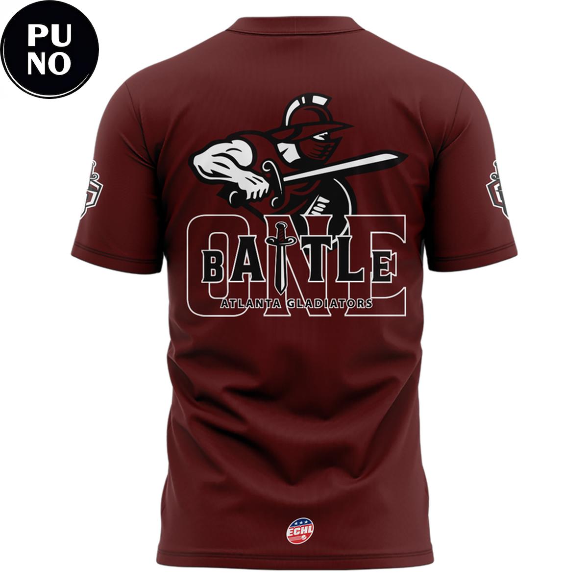 Atlanta Gladiators 2026 Heritage Maroon Hoodie T-shirt