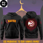 Atlanta Hawks Eid Mubarak Our Hawks Family 2026 Hoodie T-Shirt